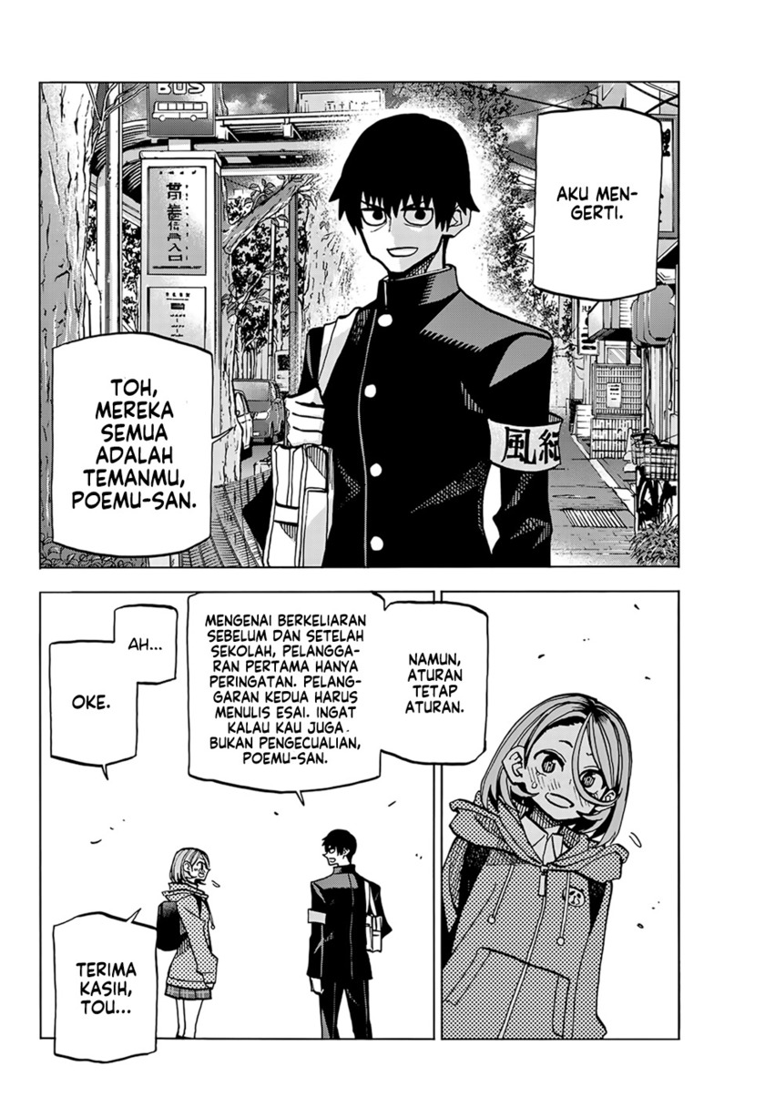 The Story Between a Dumb Prefect and a High School Girl with an Inappropriate Skirt Length Chapter 03 Gambar 17